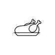 © Gunay - baked turkey icon. Element of autumn icon for mobile concept and web apps. Thin line baked turkey icon can be used for web and mobile