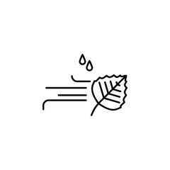 Poster - wind icon. Element of autumn icon for mobile concept and web apps. Thin line wind icon can be used for web and mobile