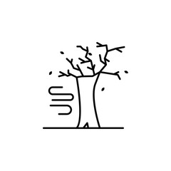 Aufkleber - autumn icon. Element of autumn icon for mobile concept and web apps. Thin line autumn icon can be used for web and mobile