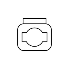 Aufkleber - jam icon. Element of autumn icon for mobile concept and web apps. Thin line jam icon can be used for web and mobile