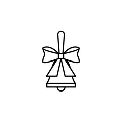 Poster - bell icon. element of autumn icon for mobile concept and web apps. thin line bell icon can be used f
