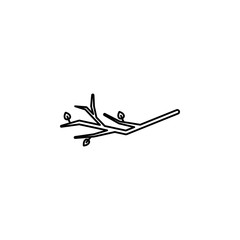 Aufkleber - branch icon. Element of autumn icon for mobile concept and web apps. Thin line branch icon can be used for web and mobile