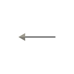 Poster - arrow left icon. Element of text editor sign icon. Premium quality graphic design icon. Signs and symbols collection icon for websites, web design, mobile app