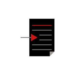 Poster - text right icon. Element of text editor sign icon. Premium quality graphic design icon. Signs and symbols collection icon for websites, web design, mobile app