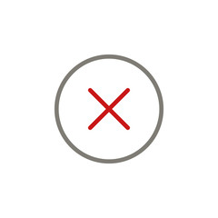 Poster - ban delete  icon. Element of text editor sign icon. Premium quality graphic design icon. Signs and symbols collection icon for websites, web design, mobile app