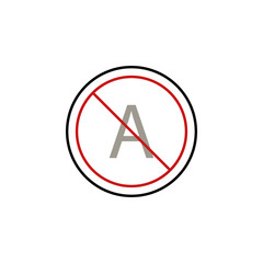 Poster - delete text icon. Element of text editor sign icon. Premium quality graphic design icon. Signs and symbols collection icon for websites, web design, mobile app
