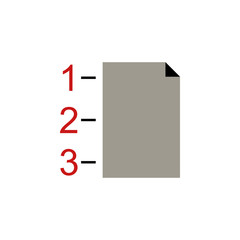 Poster - line numbers icon. Element of text editor sign icon. Premium quality graphic design icon. Signs and symbols collection icon for websites, web design, mobile app