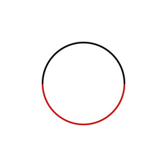 Poster - ellipse circle icon. Element of text editor sign icon. Premium quality graphic design icon. Signs and symbols collection icon for websites, web design, mobile app