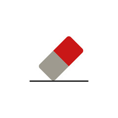 Poster - eraser text icon. Element of text editor sign icon. Premium quality graphic design icon. Signs and symbols collection icon for websites, web design, mobile app