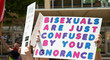 Pride LGBTQ+ Bisexual Ignorance sign