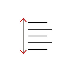 Poster - line and paragraph spacing icon. Element of text editor sign icon. Premium quality graphic design icon. Signs and symbols collection icon for websites, web design, mobile app