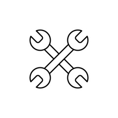 Poster - cone wrench icon. Element of car workshop icon for mobile concept and web apps. Thin line cone wrench icon can be used for web and mobile