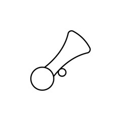 Poster - beep icon. Element of car workshop icon for mobile concept and web apps. Thin line beep icon can be used for web and mobile