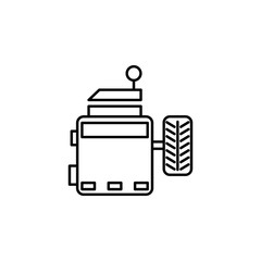Poster - wheel balancing icon. Element of car workshop icon for mobile concept and web apps. Thin line wheel balancing icon can be used for web and mobile