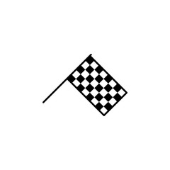 Poster - checkered flag icon. Element of car workshop icon for mobile concept and web apps. Thin line checkered flag icon can be used for web and mobile