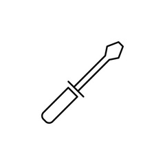 Poster - screwdriver icon. Element of car workshop icon for mobile concept and web apps. Thin line screwdriver icon can be used for web and mobile