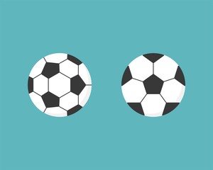 Football icon, flat design vector