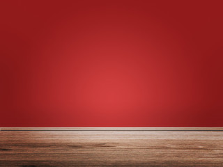 Red Empty Room Background.