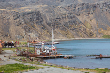 old fisher village n Antarctica