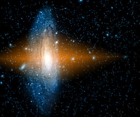 nebula and galaxies in space. elements of this image furnished by nasa.