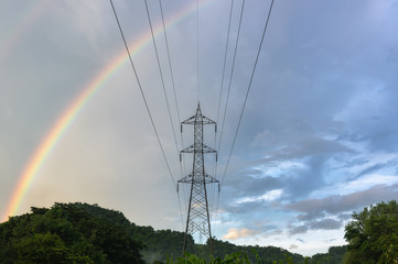 Rainbow after rain.