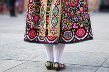 Detail Of One Of The Folk Costume Of Zamora, Spain