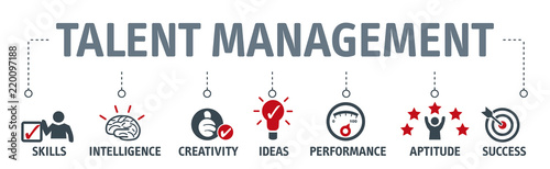Cuadros en Lienzo Banner talent management concept
