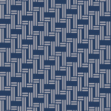 Japanese Blue Basket Weave Pattern