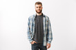 © Drobot Dean - Portrait of a handsome young bearded man