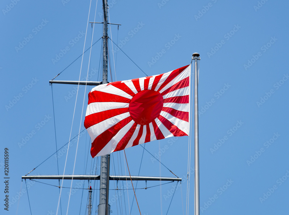 本物　海上自衛隊　旭日旗　海上自衛隊旗 国旗 旭日旗 自衛艦旗 自衛隊グッズ 国旗 海上自衛隊 旭日旗