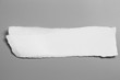 © ooddysmile - white torn paper on gray background. collection paper rip