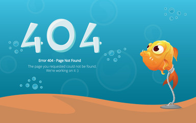 Poster - Error 404 page layout vector design. Website 404 page creative concept. The page you requested could not be found. Oops 404 error page.