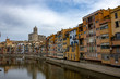 Houses beside the river Onya Girona