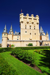 Wall Mural - The famous Alcazar Castle of Segovia Spain, Europe