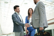 © ASDF - business people greet each other with a handshake