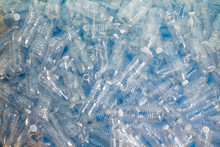 Jumble Of Clean Empty Plastic Pet Bottles