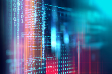 programming code abstract technology background of software developer and computer script