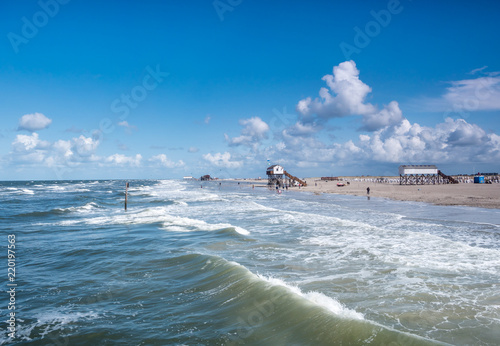 Fotografija Wellen am Strand von St. Peter-Ording