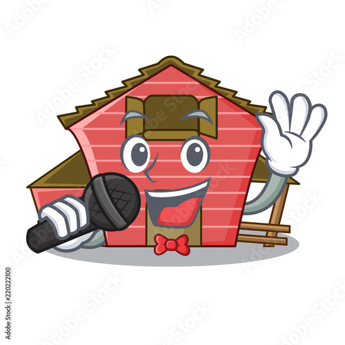 Singing Spring Day With A Red Barn Cartoon Buy This Stock Vector