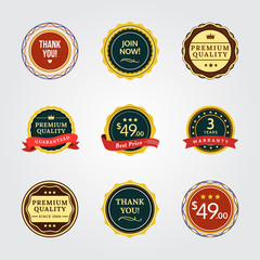 Wall Mural - general badges. general badges set for your designs, such us for your product, online shop, email ne