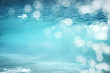 water of tropical sea, bokeh