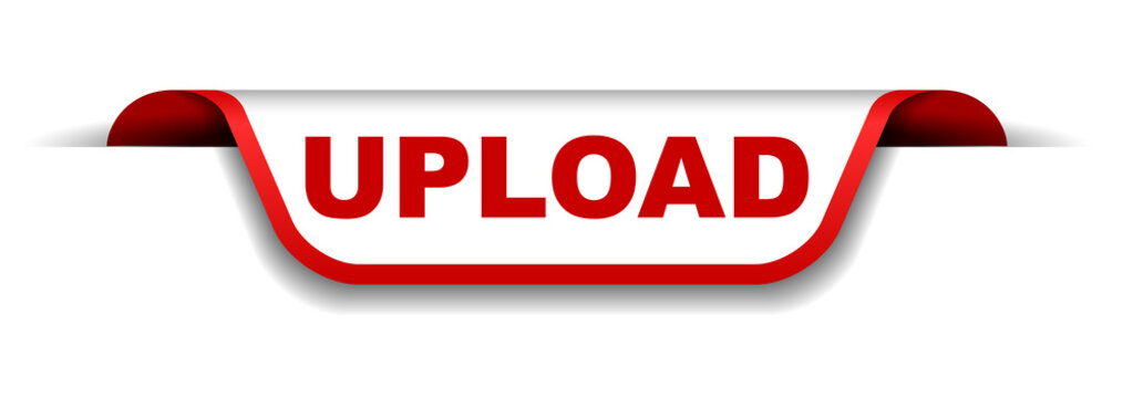 red and white banner upload