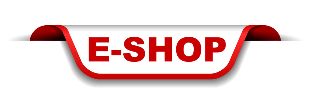 red and white banner eshop