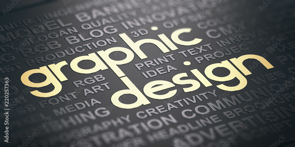 Visual Communication Graphic Design Background - obrazy, fototapety, plakaty 