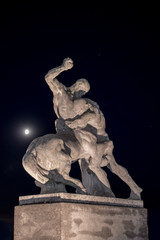 Wall Mural - Fighting David and Centaur statue