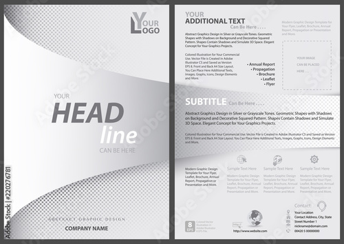 White Flyer Template with Bent Strip in Foreground over White Checkered Backg...