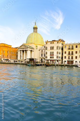 Fotografie, Obraz Canal Grande at San Simeone Piccolo, Venice, Italy