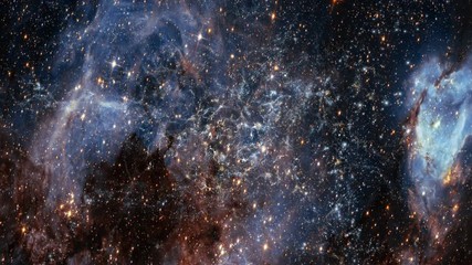Galaxy 027: Traveling through a galaxy and star fields in space.