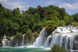 Fototapeta Krajobraz - Wodospad Skradinski Buk w Parku Narodowym Krka w Chorwacji.
