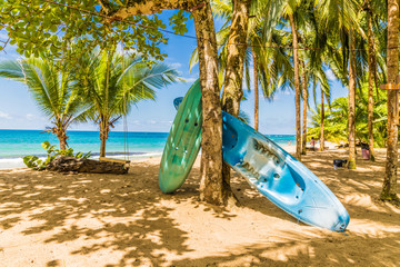 A typical view in Punta uva in Costa Rica